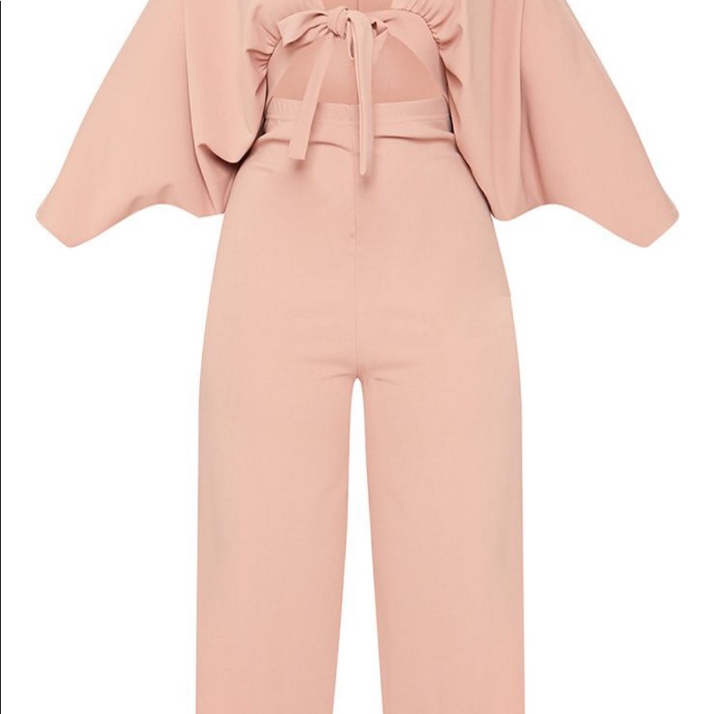 PLT plus size cutout jumper pink